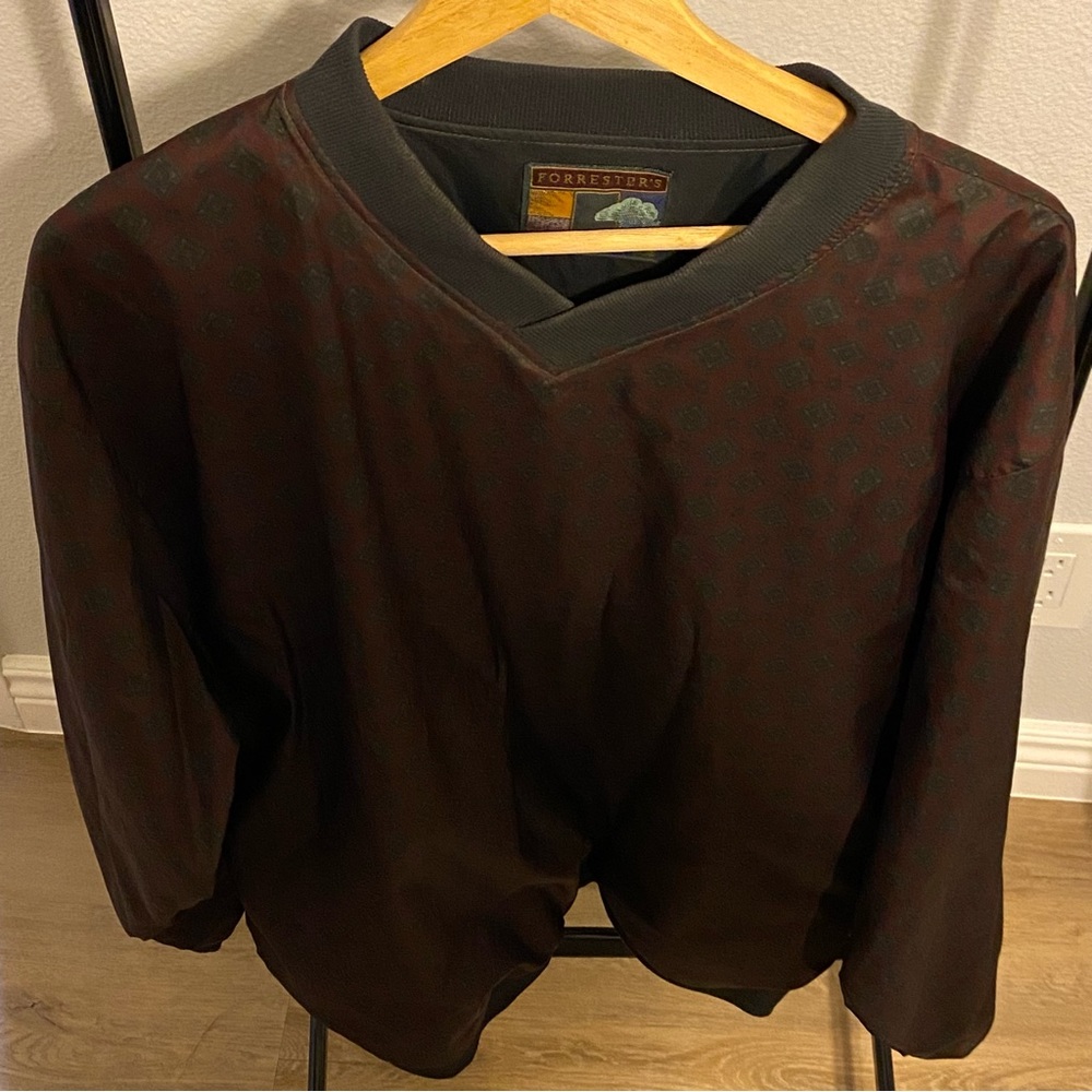 Forrester's Pullover Golf Wind Shirt Outerwear Mens XL Vintage